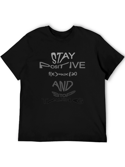 Stay Positive Graphic Tee - Math Humor