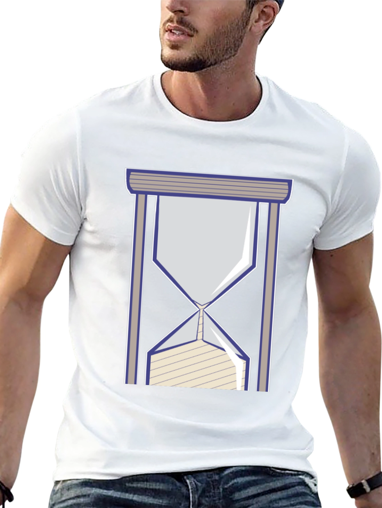 Time Flies T-Shirt: Hourglass Design