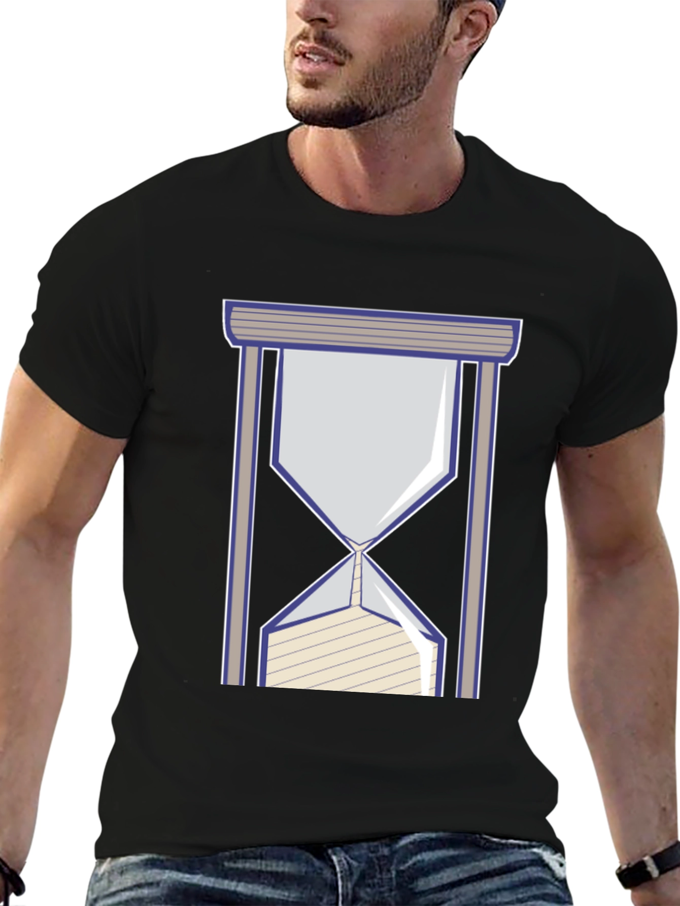 Time Flies T-Shirt: Hourglass Design