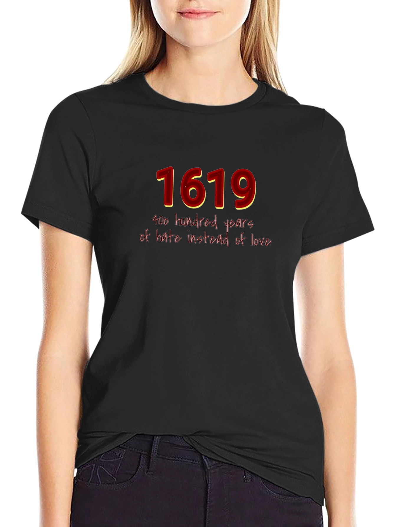1619 Hate Instead of Love Graphic T-Shirt
