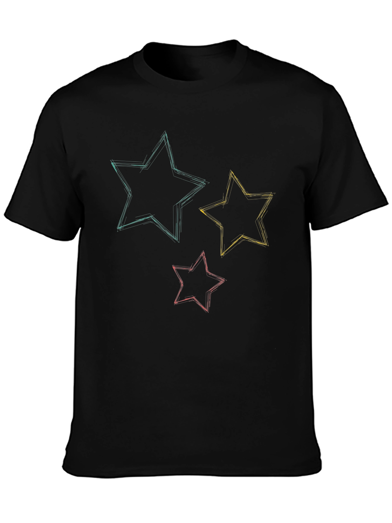 Starry Sketch Tee - Stylish Graphic T-Shirt