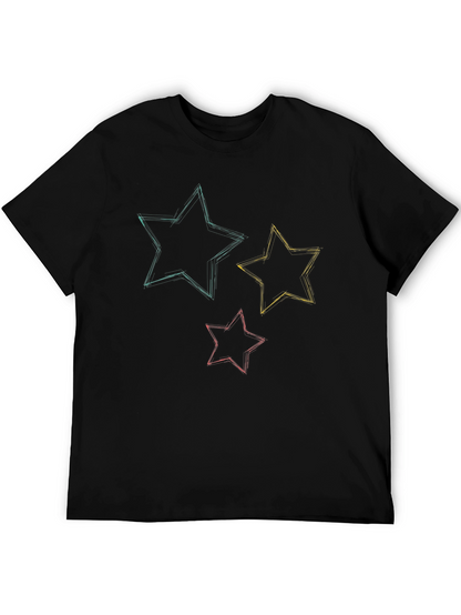 Starry Sketch Tee - Stylish Graphic T-Shirt