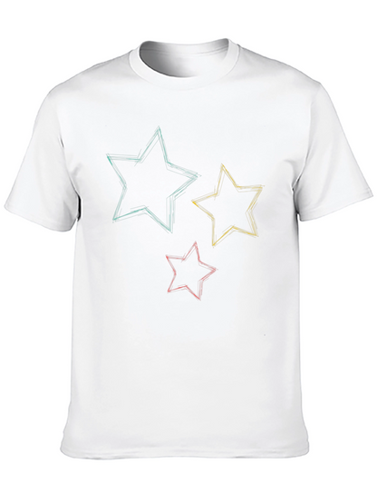 Starry Sketch Tee - Stylish Graphic T-Shirt