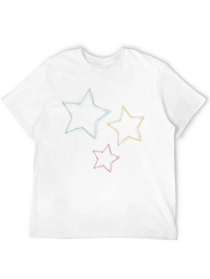 Starry Sketch Tee - Stylish Graphic T-Shirt