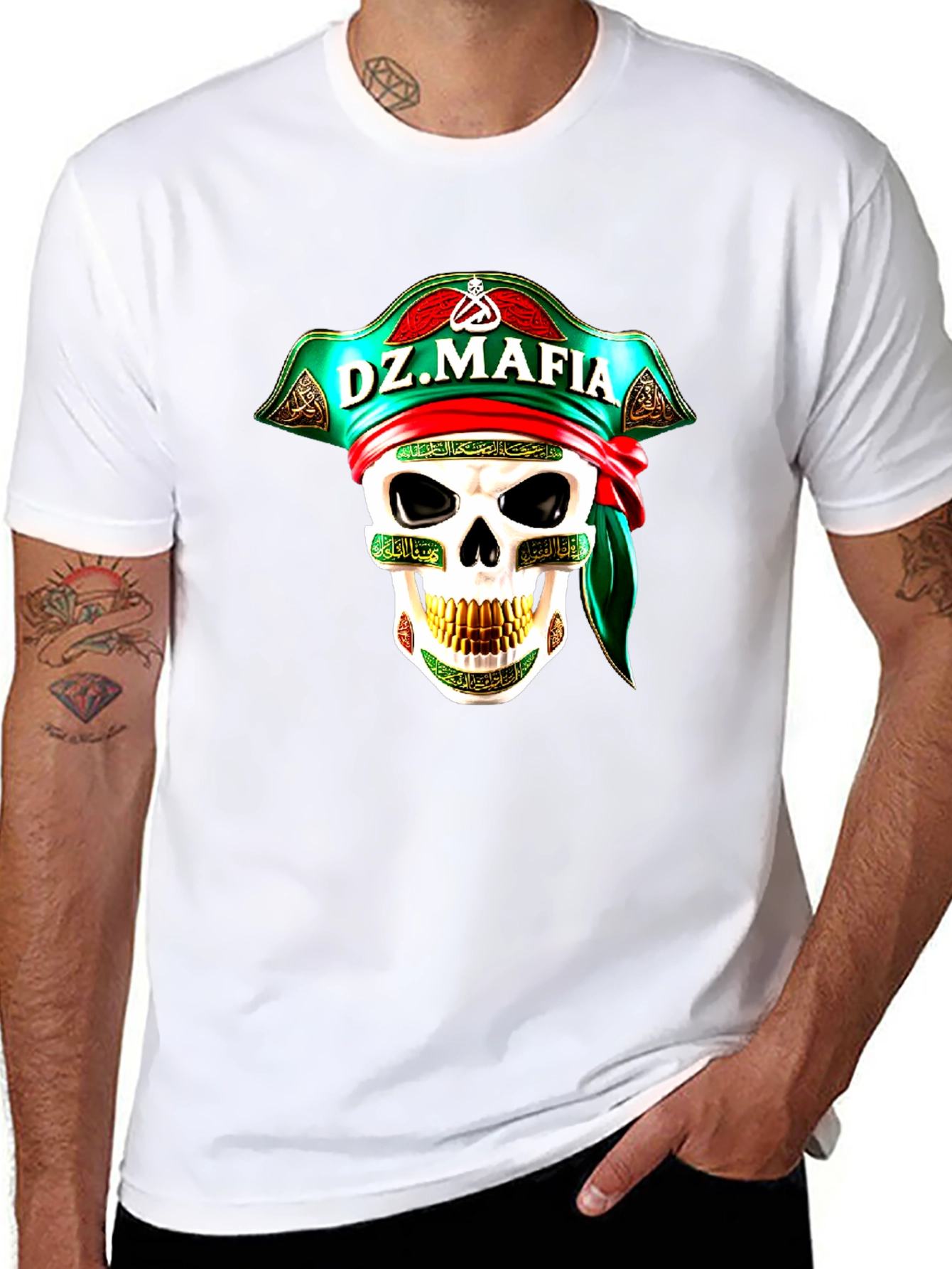 DZ Mafia Skull Graphic T-Shirt