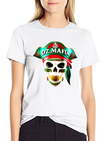 DZ Mafia Skull Graphic T-Shirt