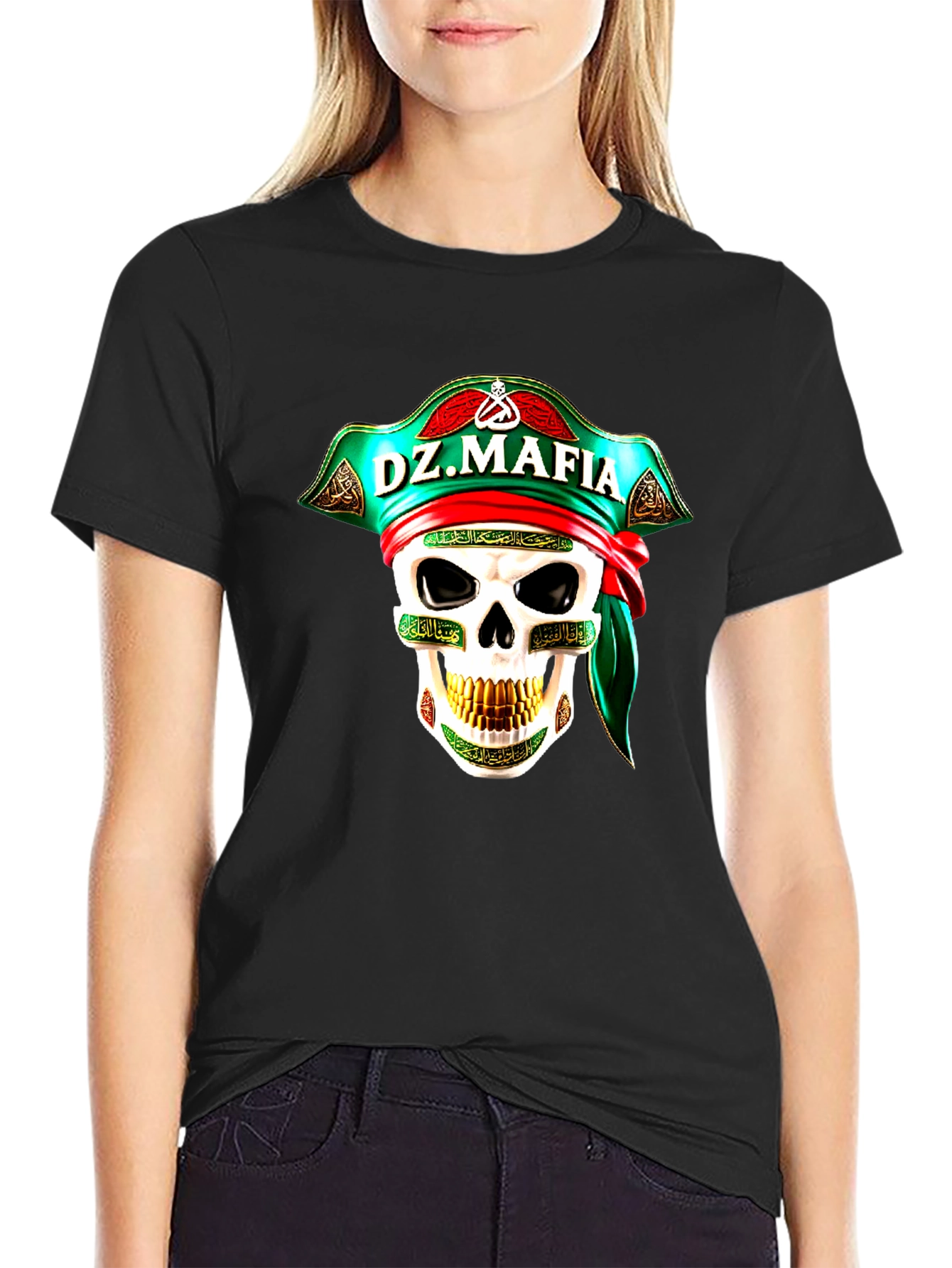 DZ Mafia Skull Graphic T-Shirt