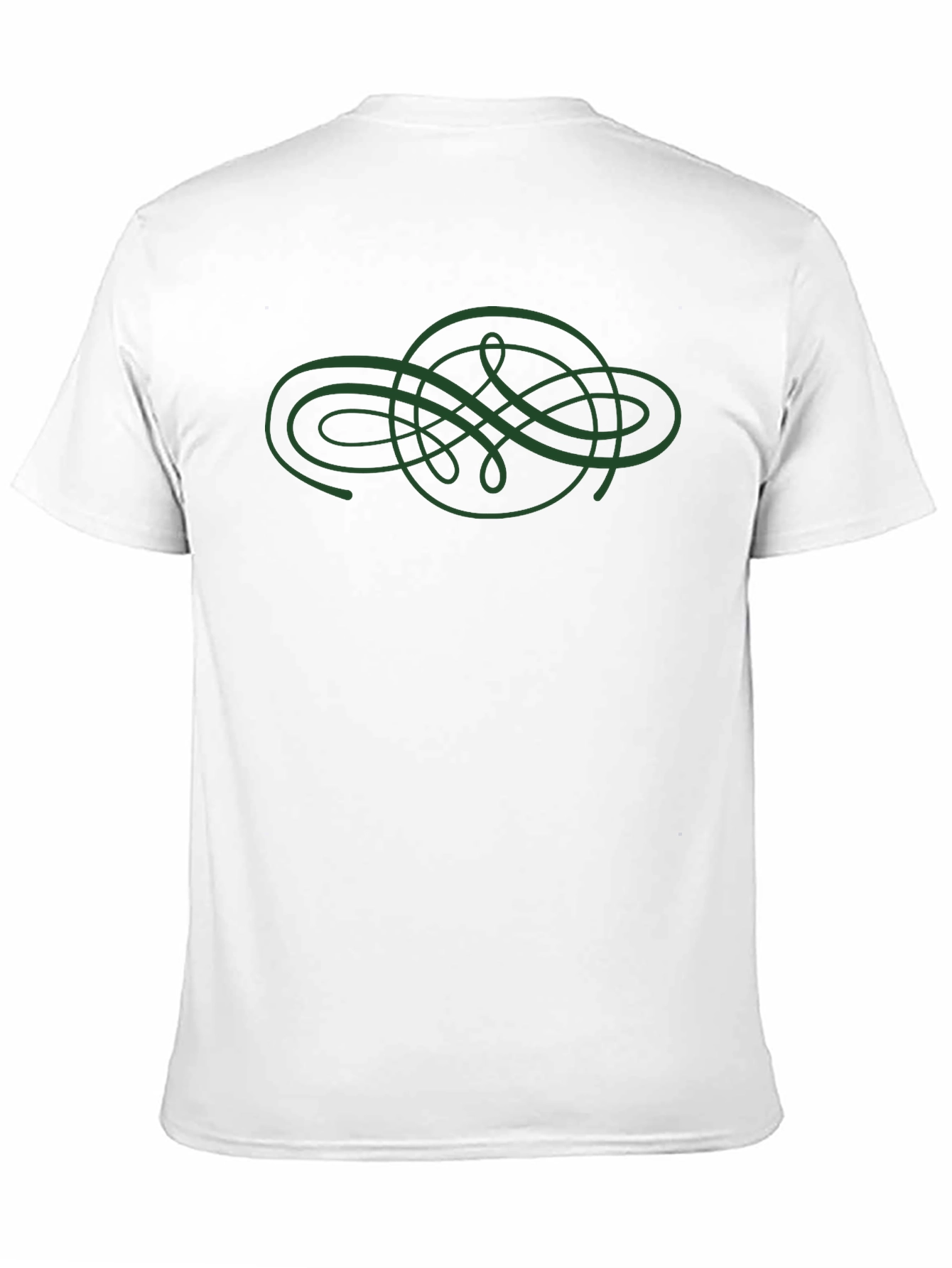 Celtic Knot Graphic Tee - Black Cotton Casual