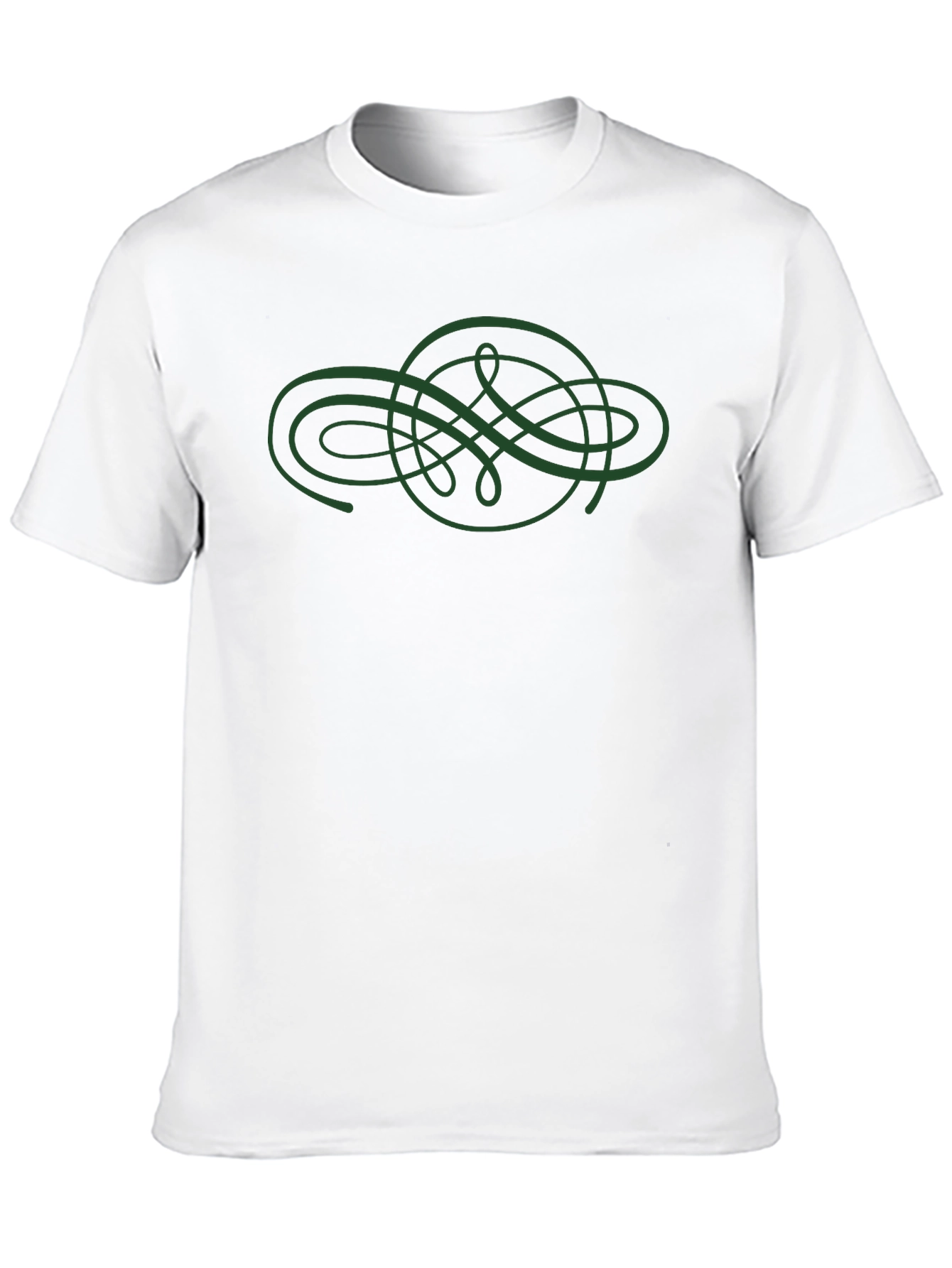 Celtic Knot Graphic Tee - Black Cotton Casual