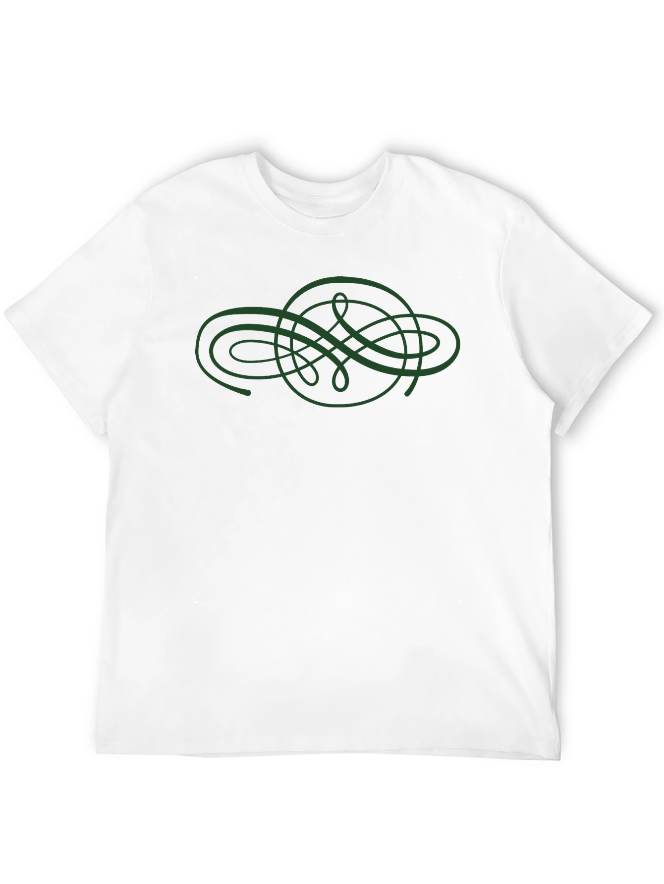 Celtic Knot Graphic Tee - Black Cotton Casual