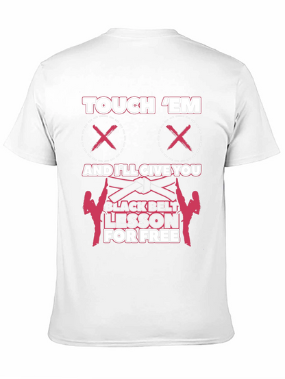 Touch Em Funny Martial Arts Black Belt T-Shirt
