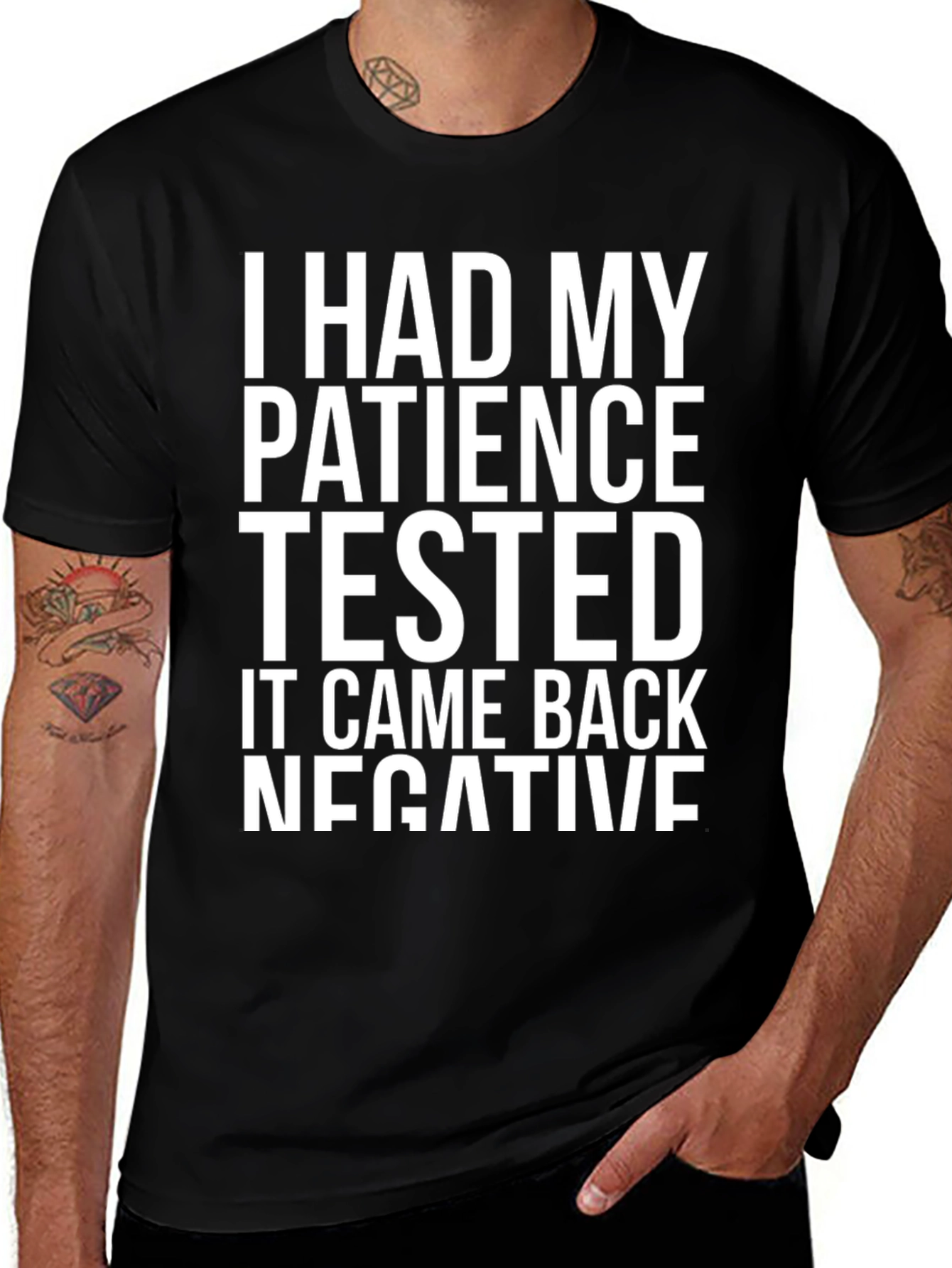 Patience Tested Graphic Tee - Sarcastic Humor T-Shirt