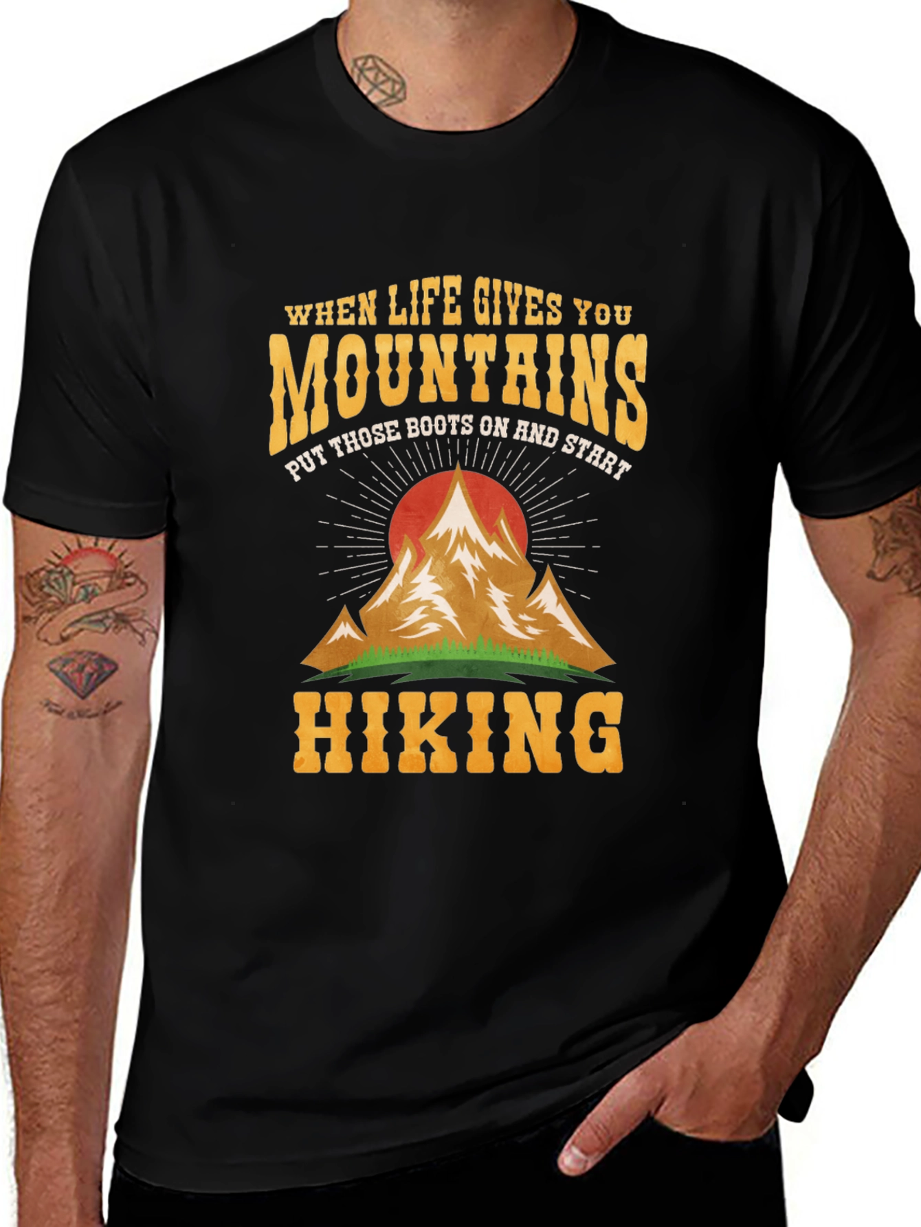 Mountain Hiking Graphic Tee - Adventure Ready