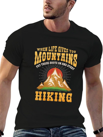Mountain Hiking Graphic Tee - Adventure Ready