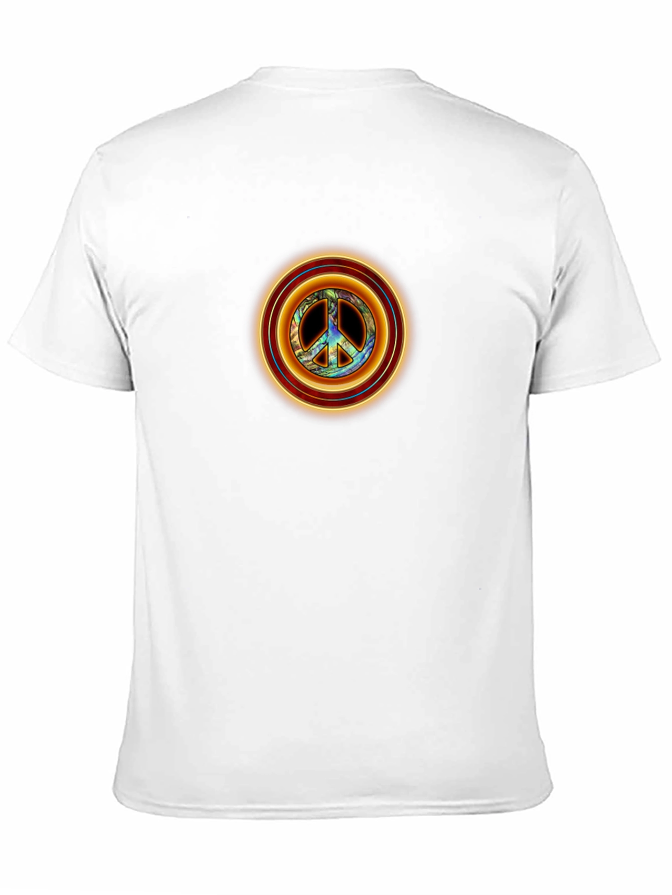 Peace Sign Graphic Tee - Retro Style Black T-Shirt
