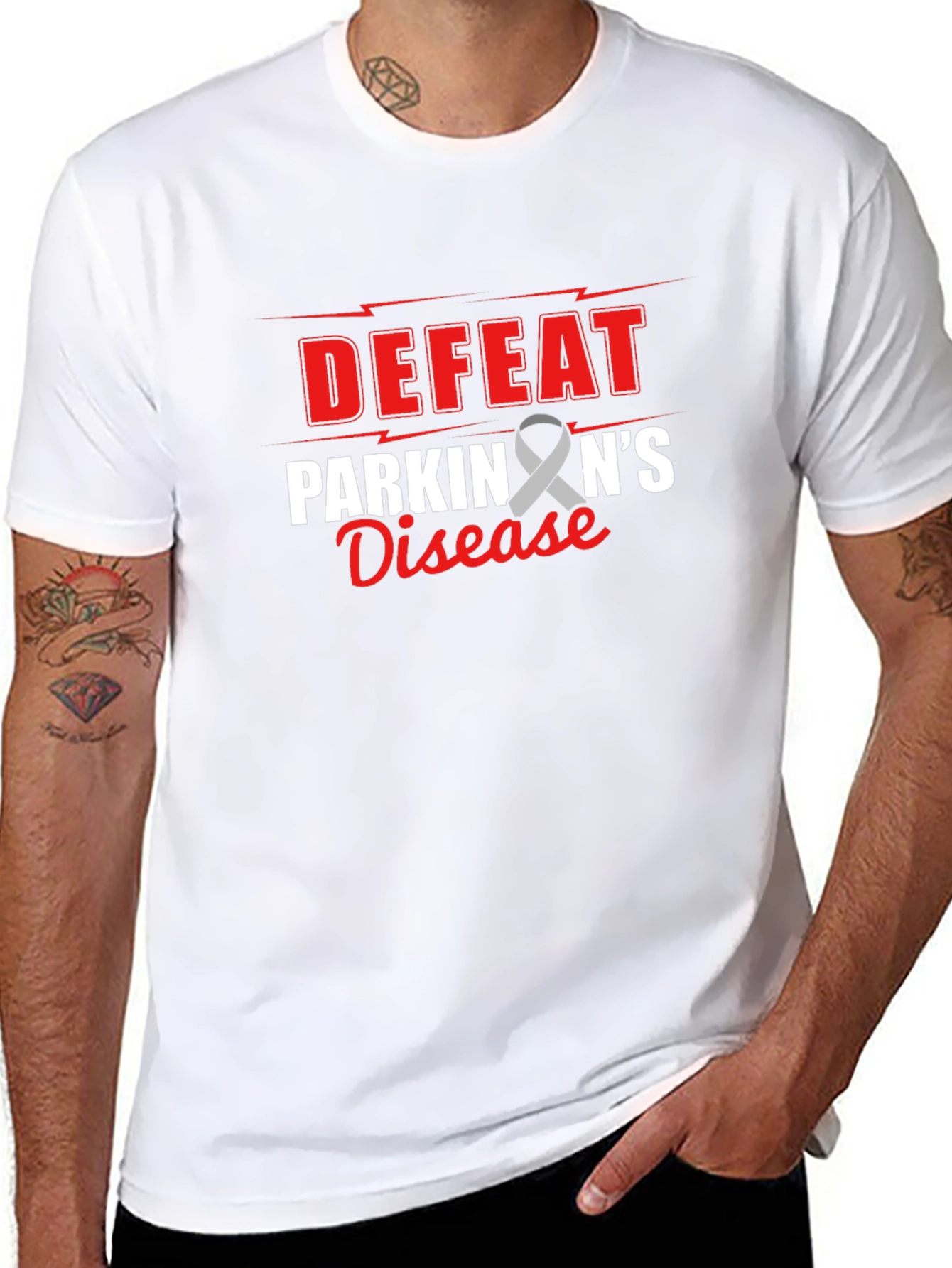 Defeat Parkinsons Disease T-Shirt - Awareness Tee