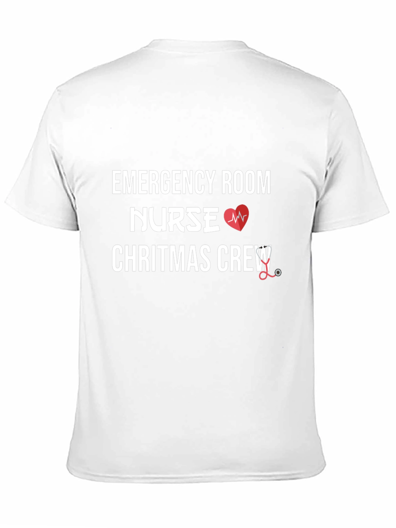 Emergency Room Nurse Christmas Crew T-Shirt