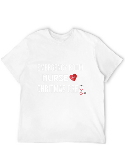Emergency Room Nurse Christmas Crew T-Shirt