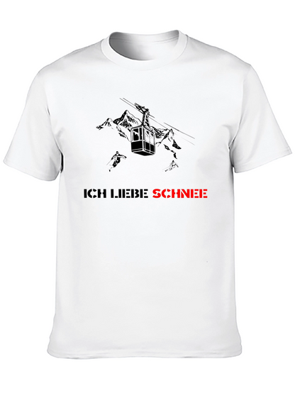 Ich Liebe Schnee Graphic Tee - Black T-Shirt
