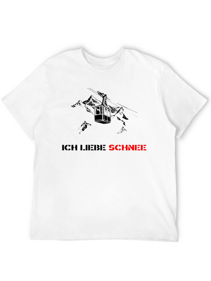 Ich Liebe Schnee Graphic Tee - Black T-Shirt