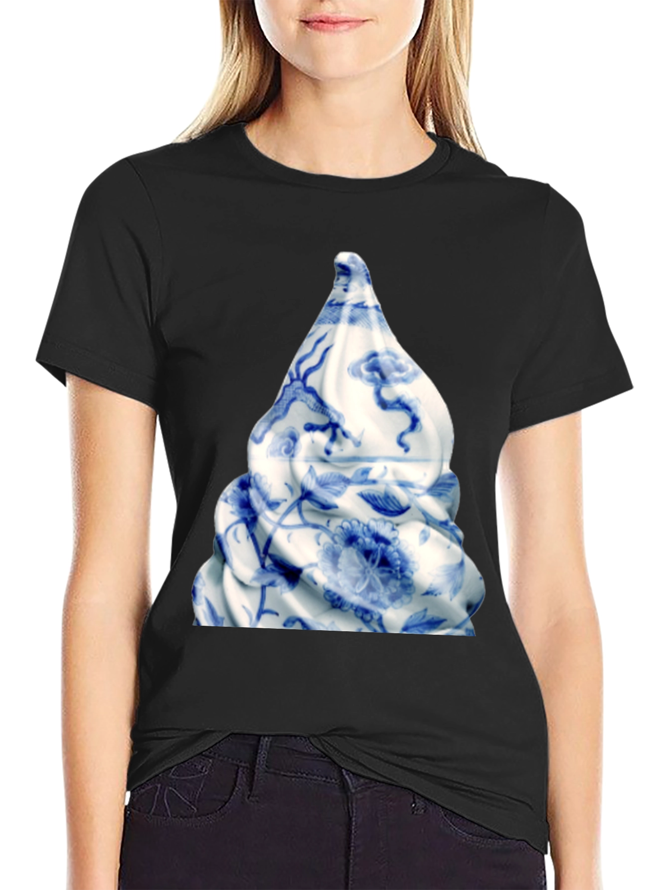 Porcelain Swirl Graphic T-Shirt