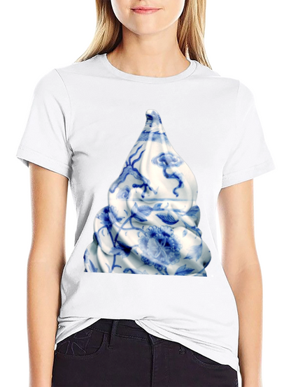 Porcelain Swirl Graphic T-Shirt