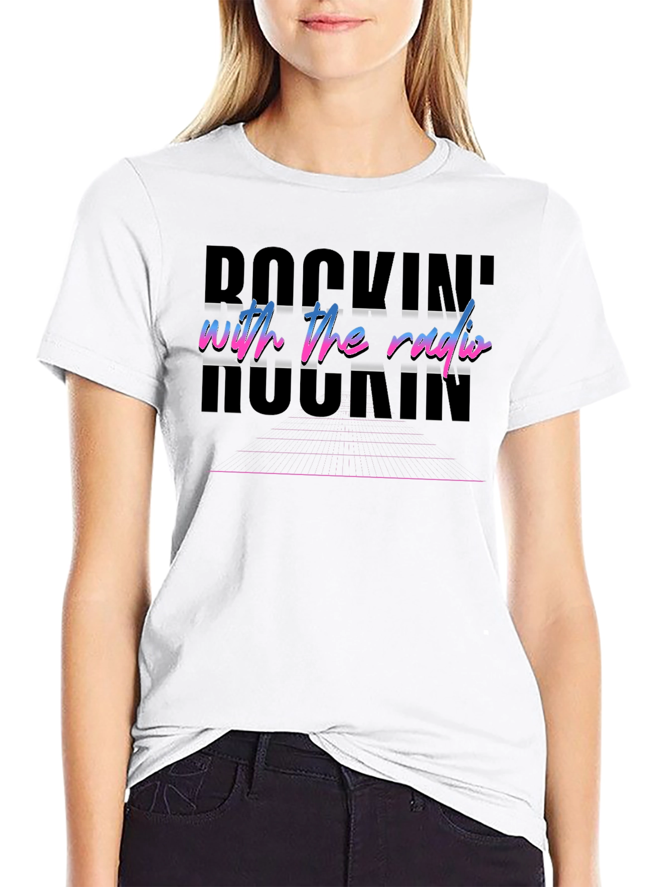 Rockin With The Radio Retro Graphic Tee
