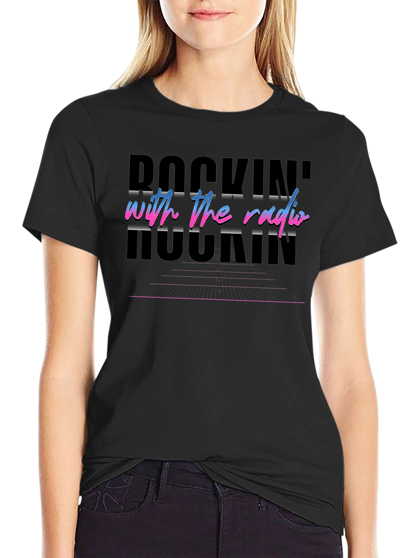 Rockin With The Radio Retro Graphic Tee