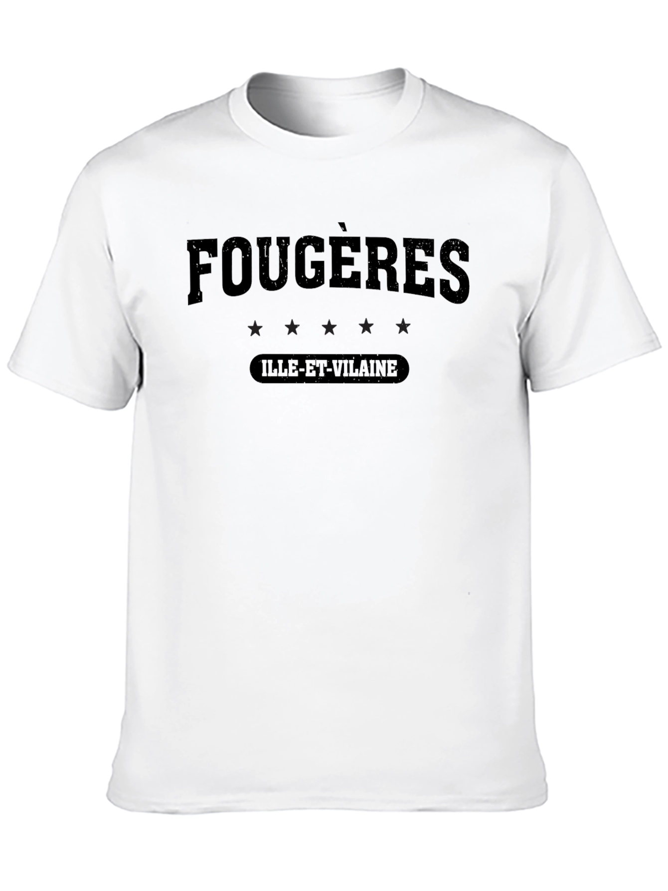 Fougères Ille-et-Vilaine Black Graphic Tee