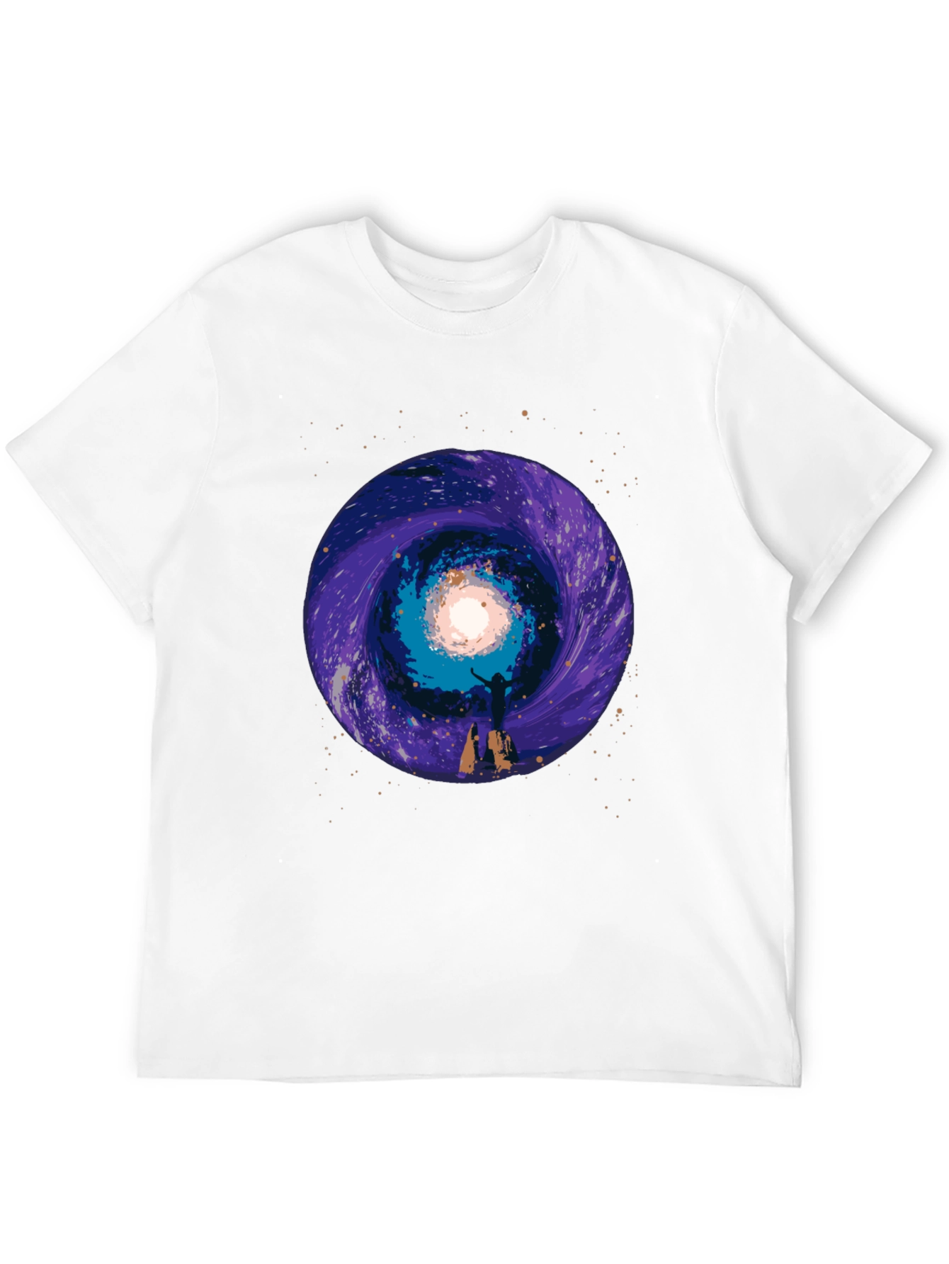 Cosmic Portal Graphic Tee - Black
