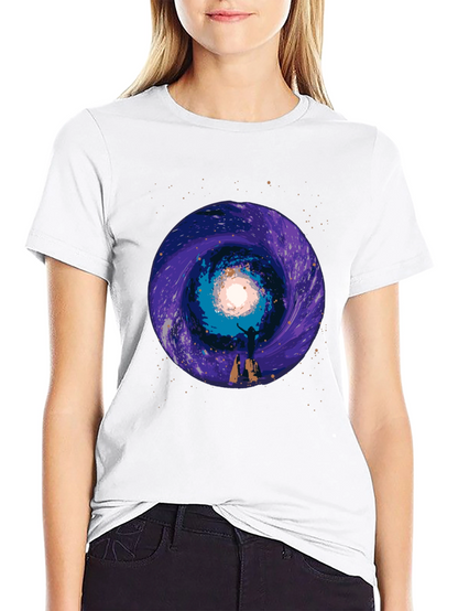 Cosmic Portal Graphic Tee - Black