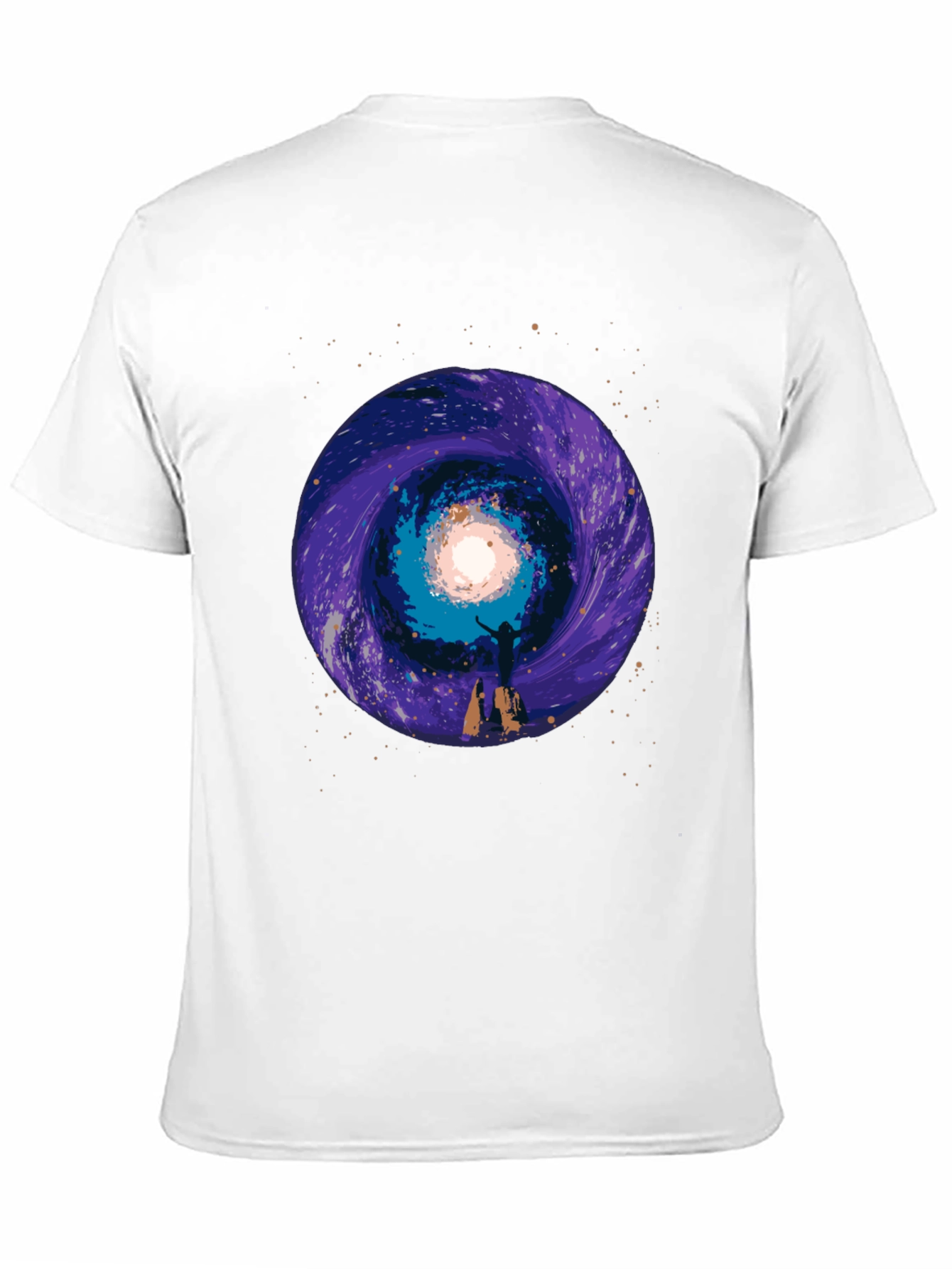 Cosmic Portal Graphic Tee - Black