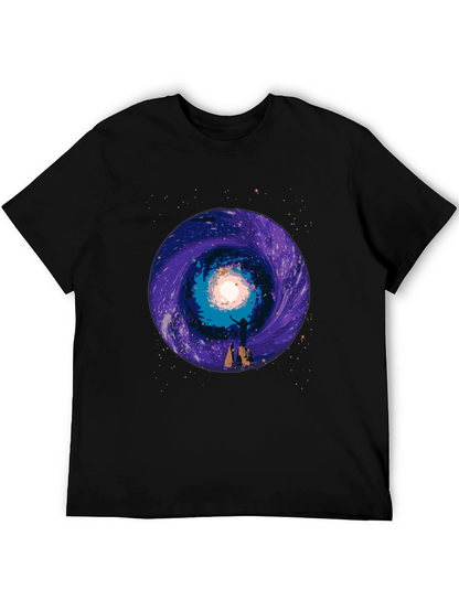 Cosmic Portal Graphic Tee - Black