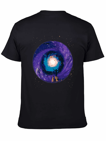 Cosmic Portal Graphic Tee - Black