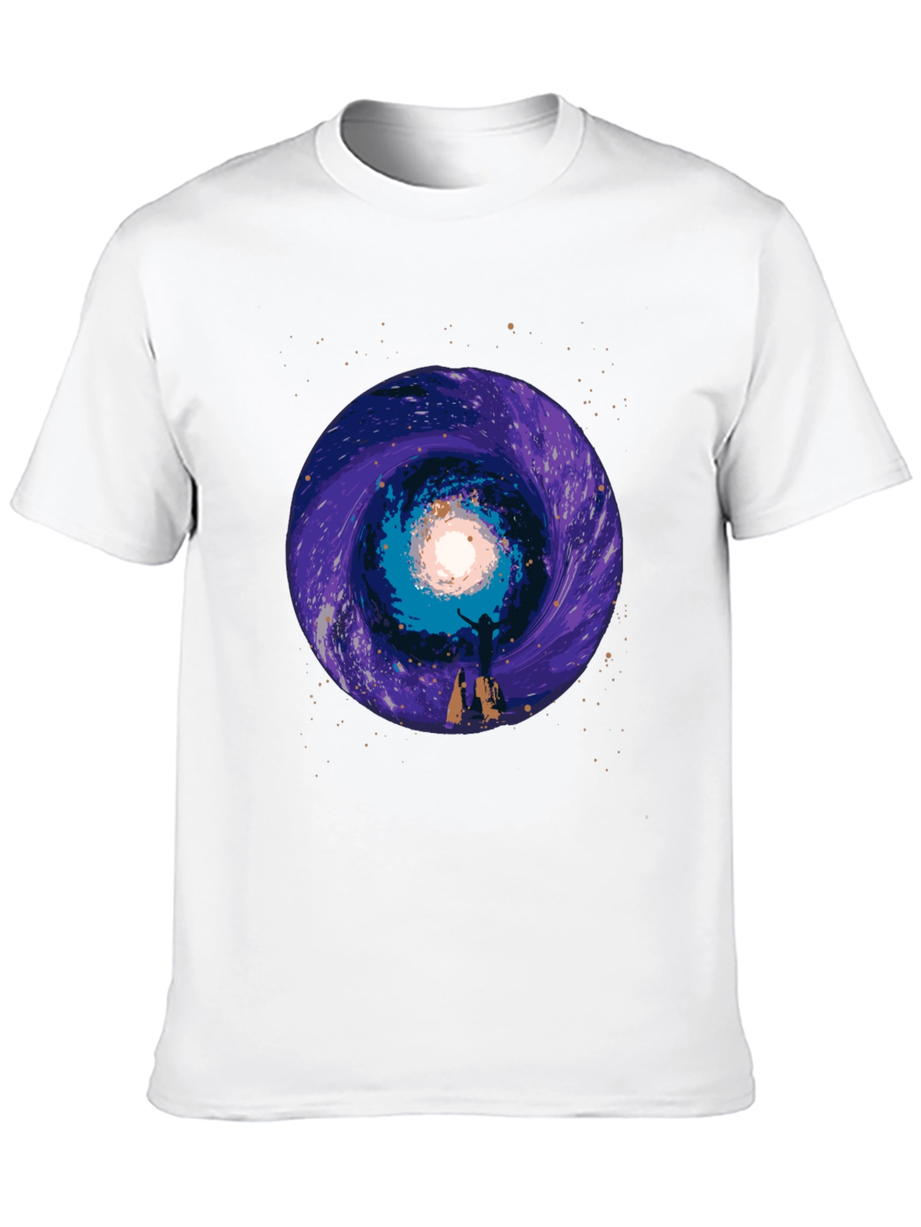 Cosmic Portal Graphic Tee - Black