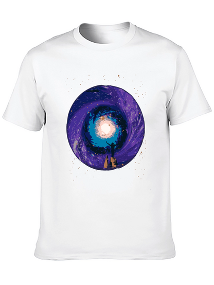 Cosmic Portal Graphic Tee - Black