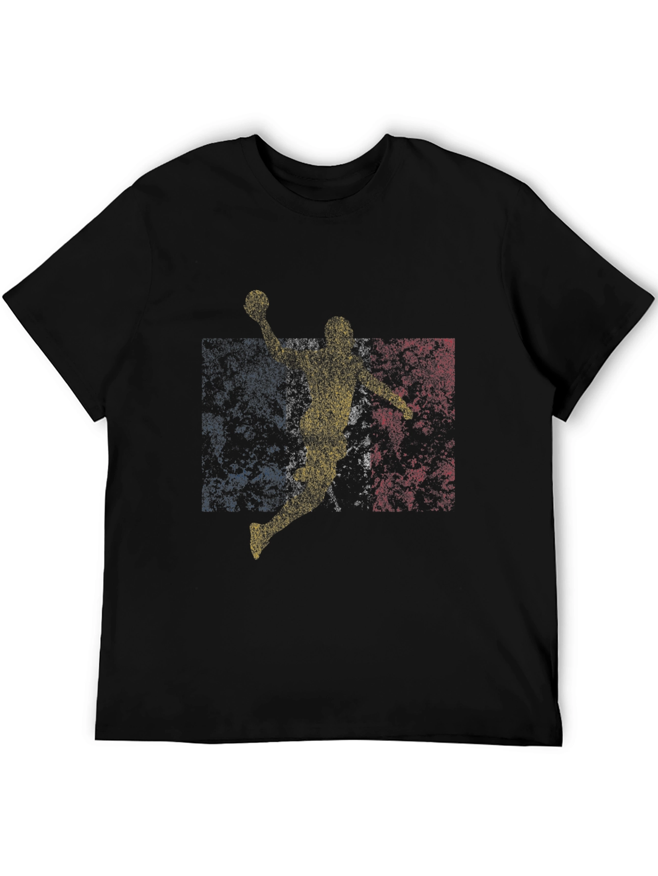 Handball Player Graphic Tee - Black