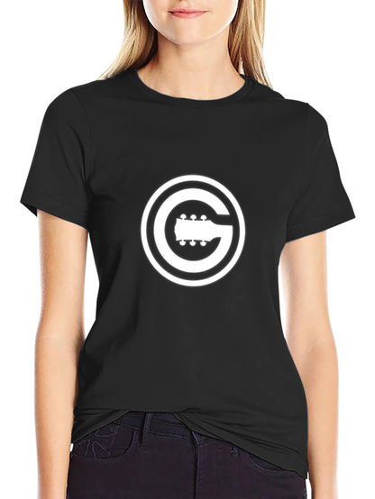 Guitar G Logo Black T-Shirt Music Lover Tee