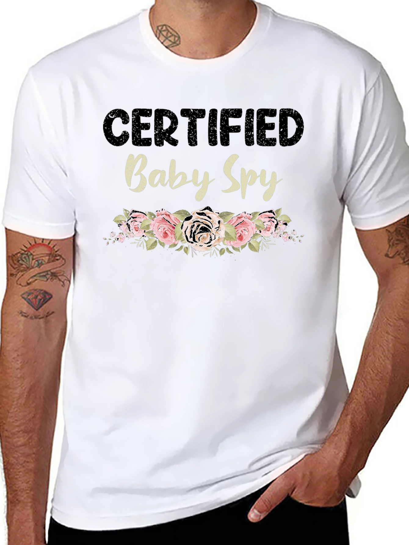 Certified Baby Spy Floral Graphic Tee
