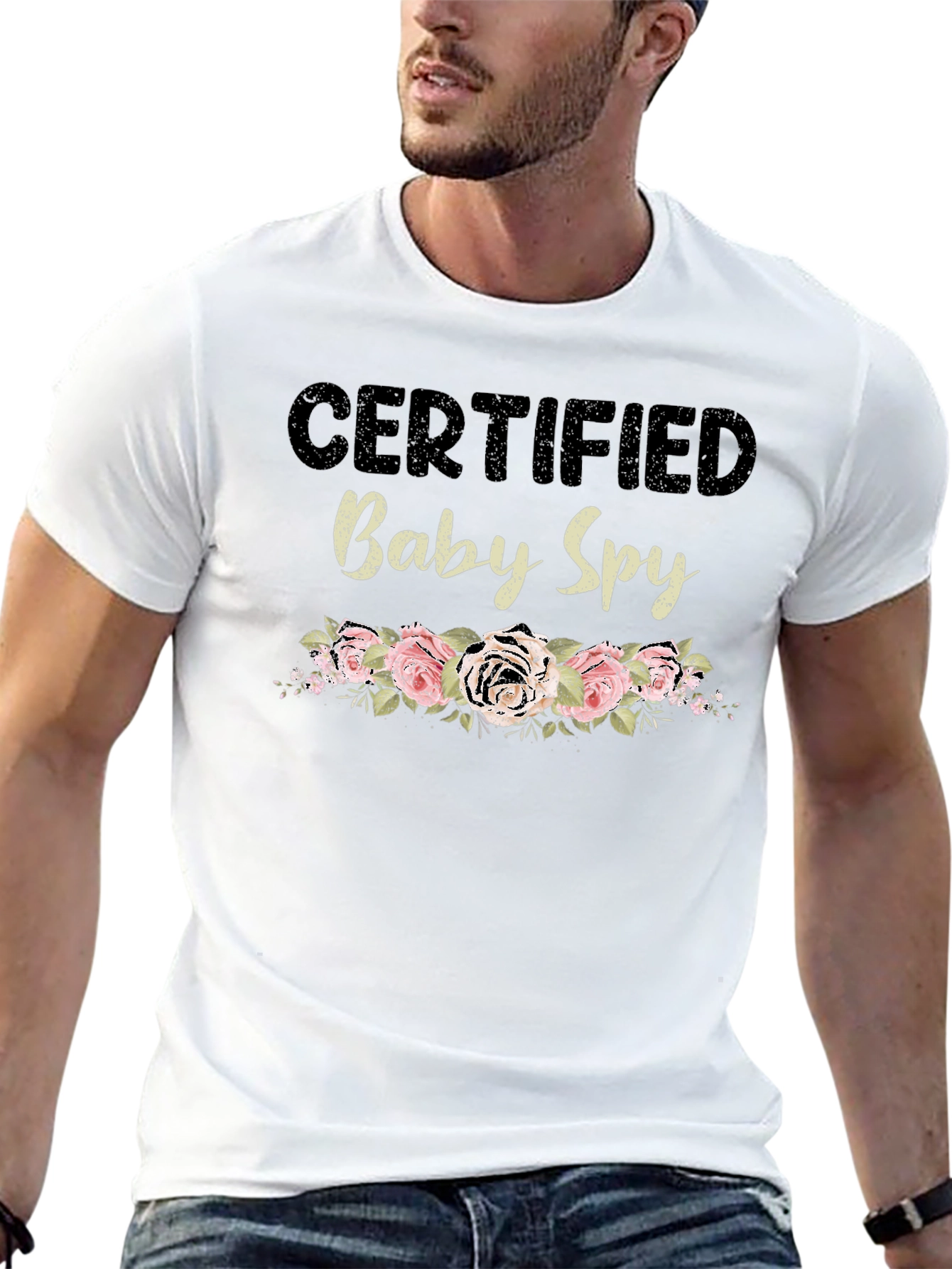Certified Baby Spy Floral Graphic Tee