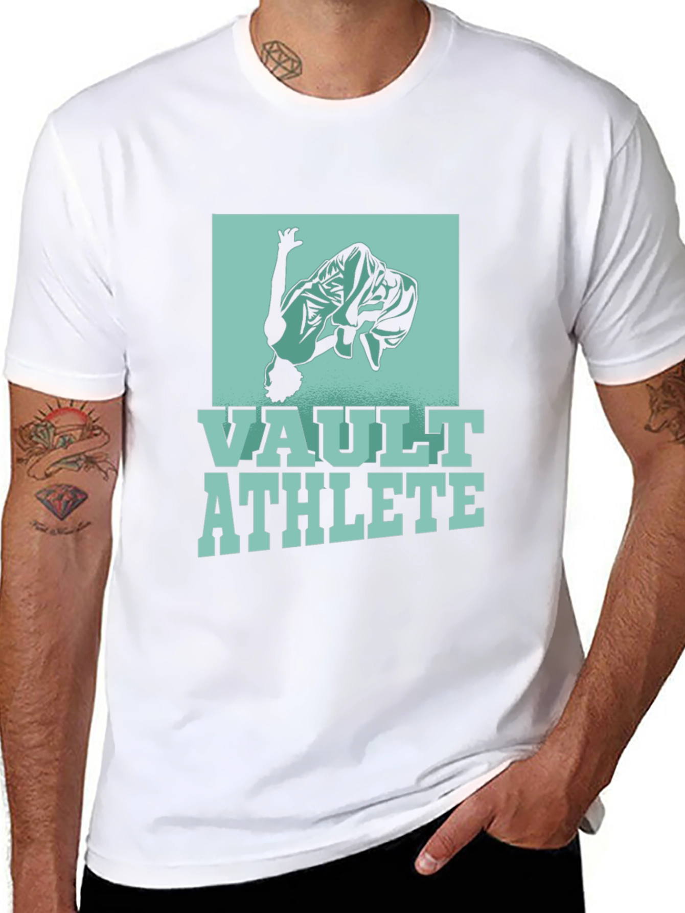 Vault Athlete Graphic T-Shirt - Black