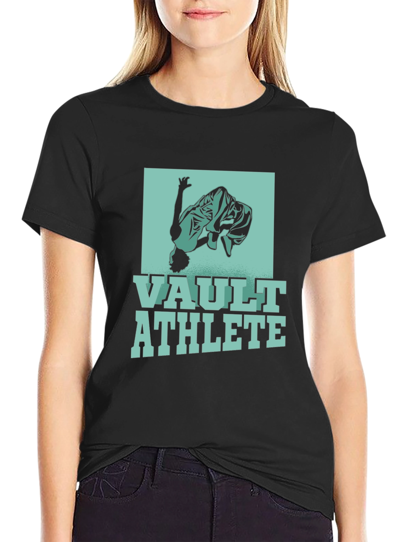 Vault Athlete Graphic T-Shirt - Black