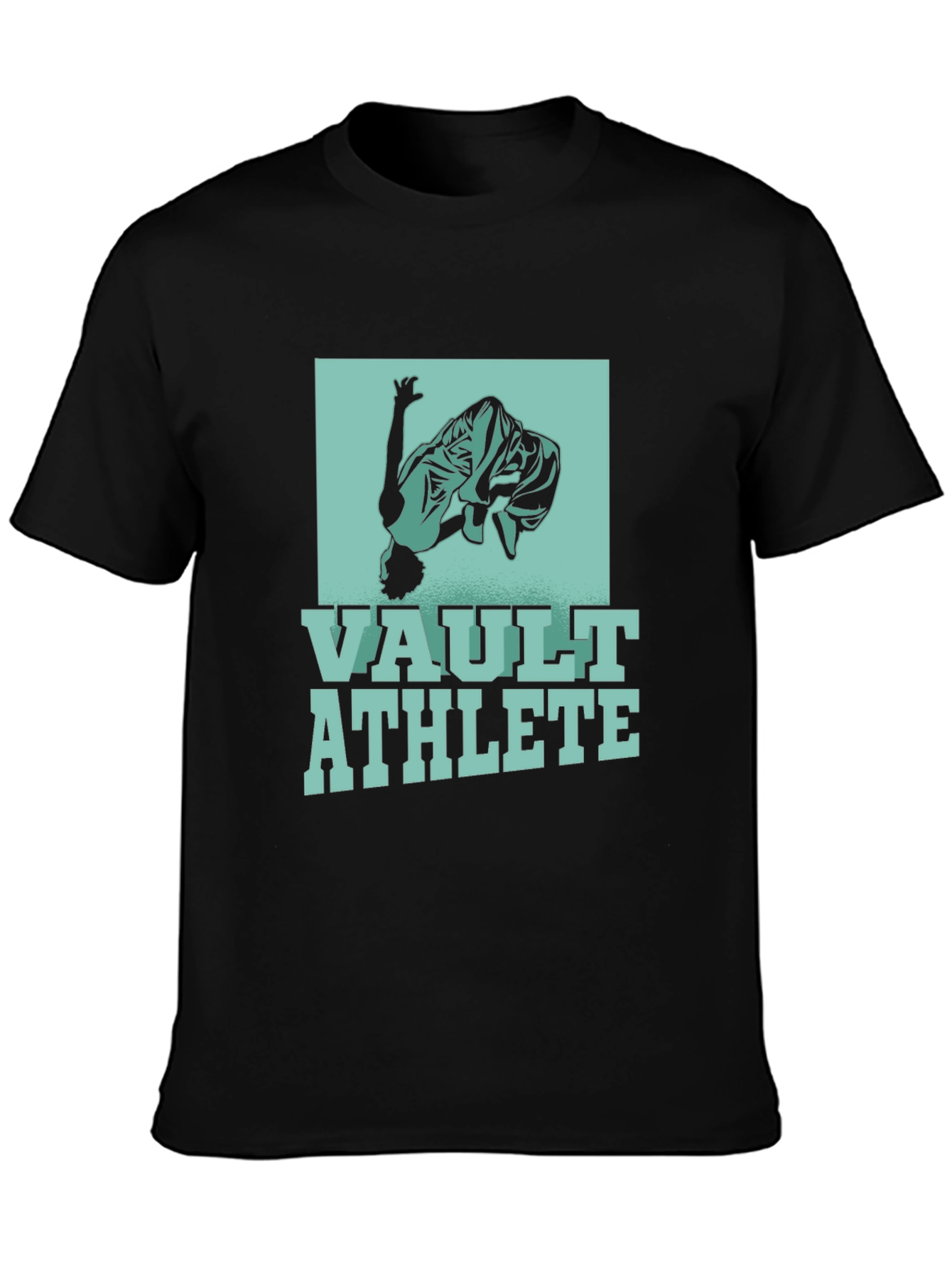 Vault Athlete Graphic T-Shirt - Black