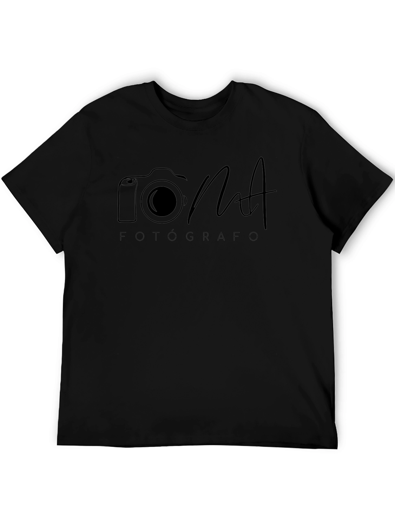 Photographer Black T-Shirt Camera Design