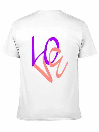 Love Graphic Print Crew Neck T-Shirt