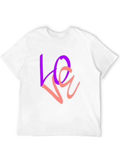 Love Graphic Print Crew Neck T-Shirt