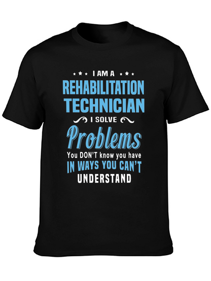Rehabilitation Technician T-Shirt - I Solve Problems