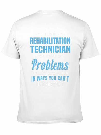 Rehabilitation Technician T-Shirt - I Solve Problems