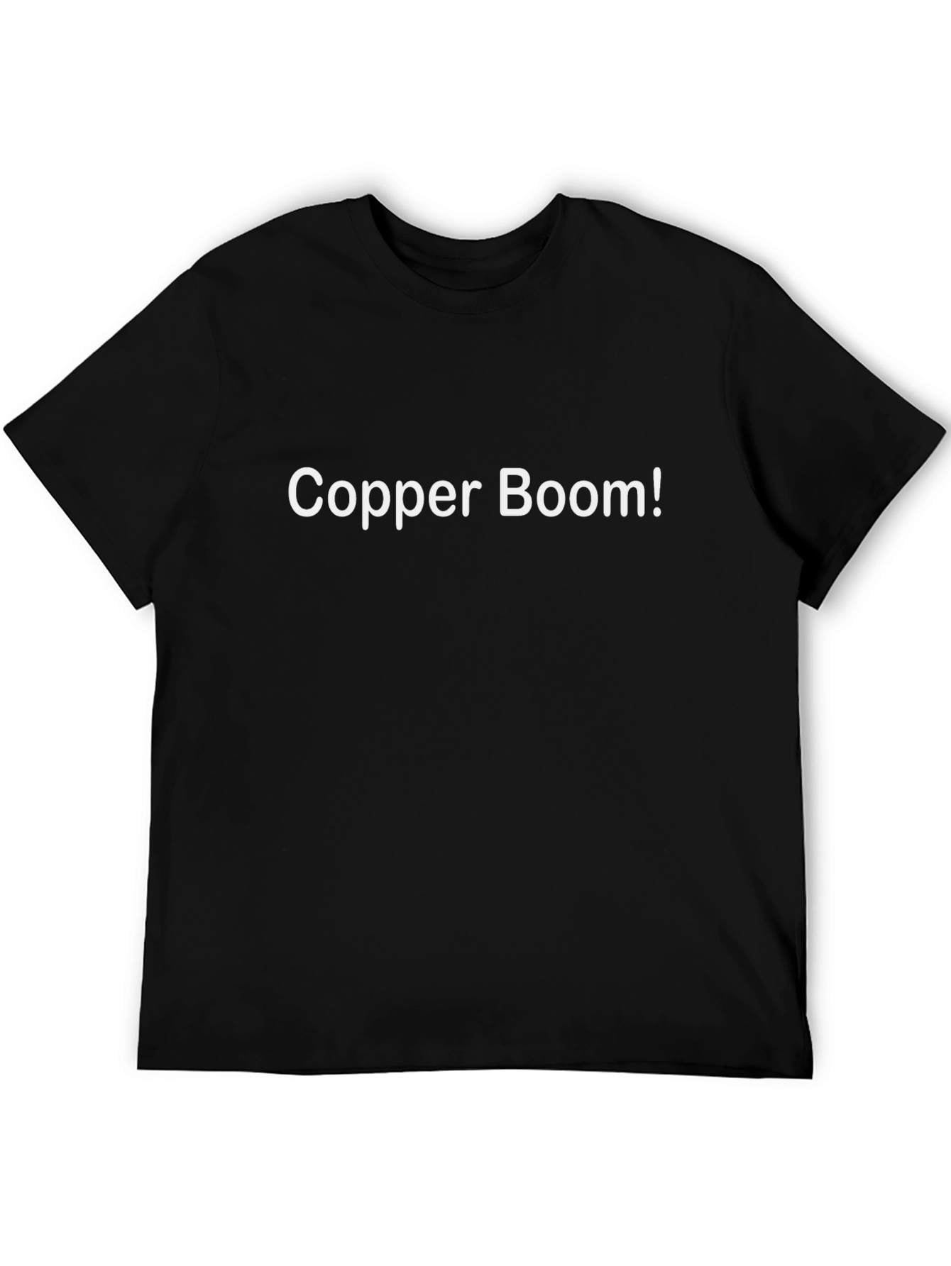 Copper Boom! Graphic T-Shirt - Trendy Crew Neck Tee