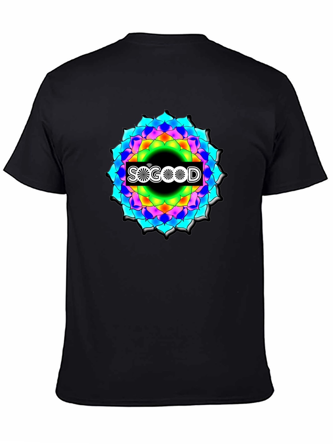 So Good Mandala Black Graphic Tee